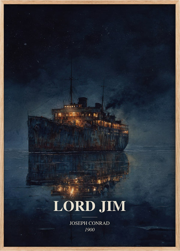 Lord Jim Book Watercolour Illustration by Joseph Conrad