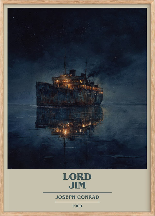 Lord Jim Book Cover Poster by Joseph Conrad