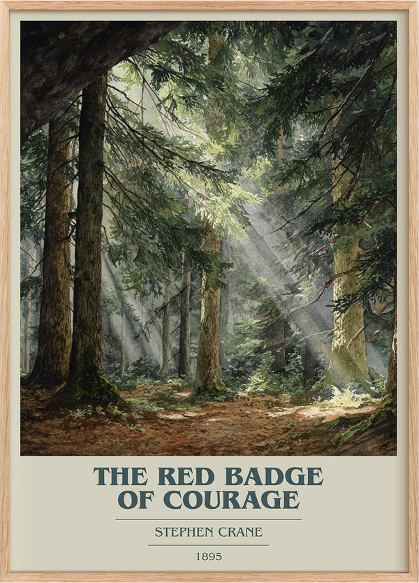 The Red Badge of Courage Book Cover Poster by Stephen Crane
