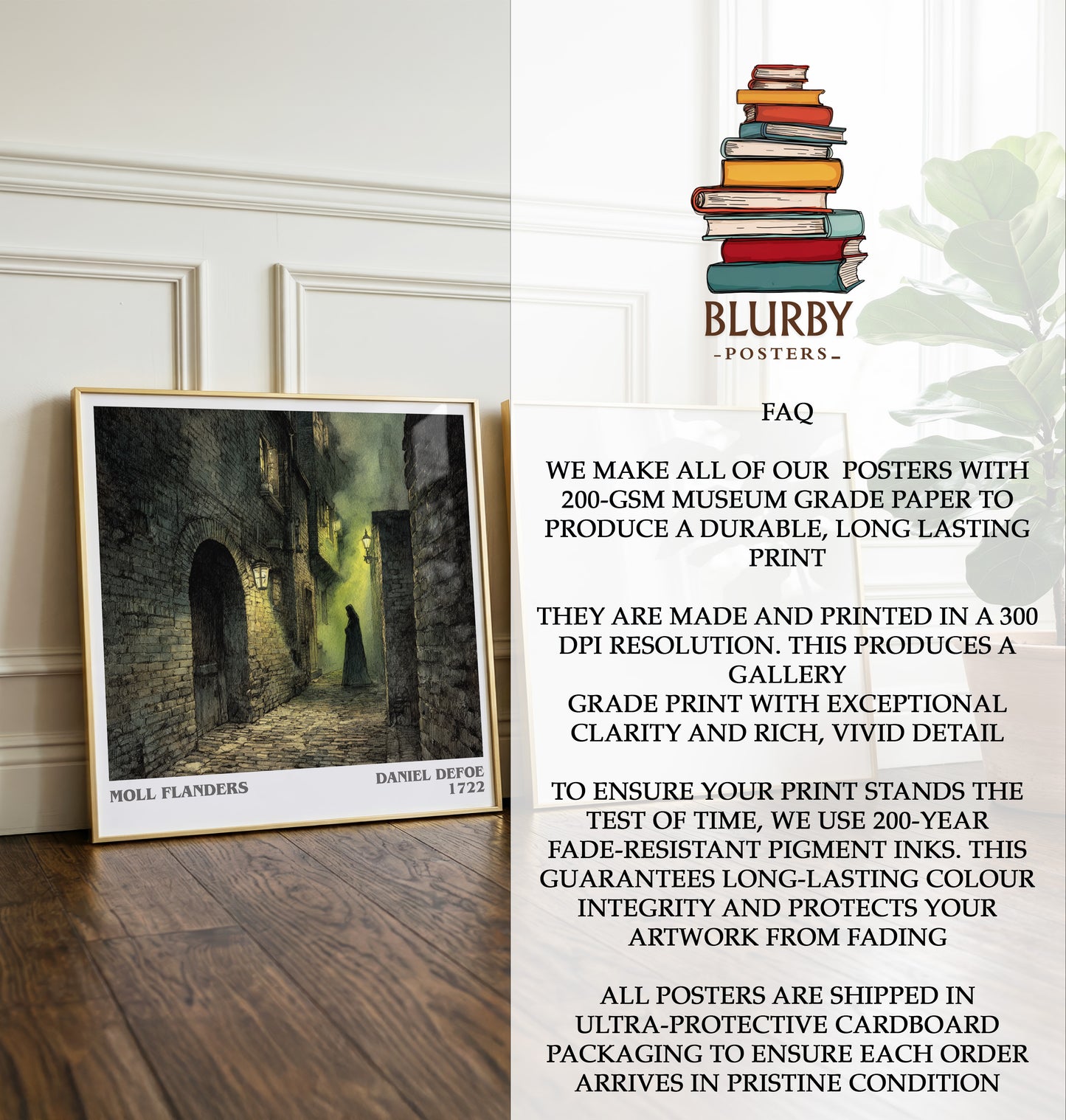 Moll Flanders Literary Art Print by Daniel Defoe