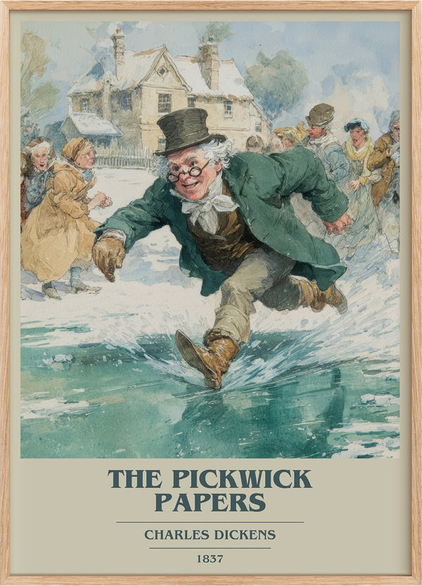 The Pickwick Papers Book Cover Poster by Charles Dickens