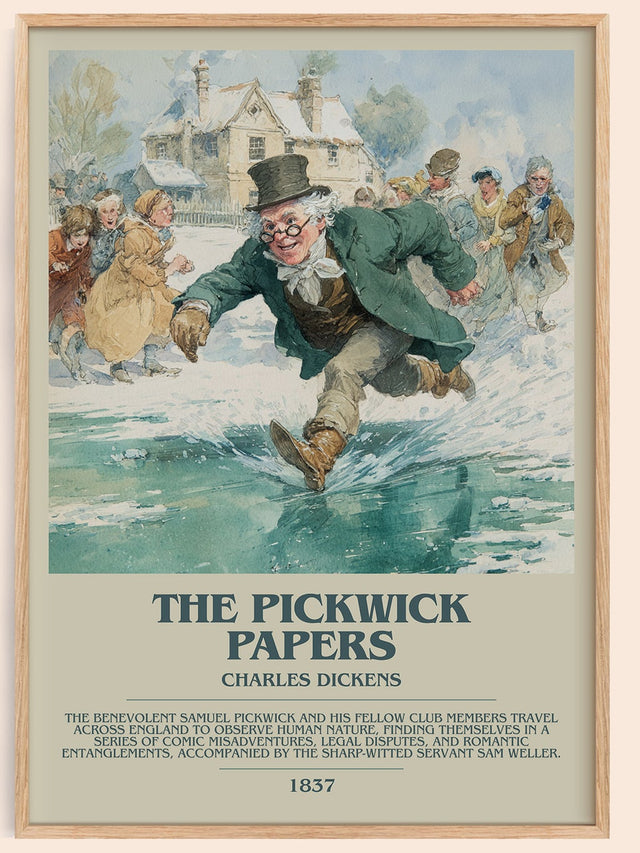 The Pickwick Papers Bookish Wall Art by Charles Dickens