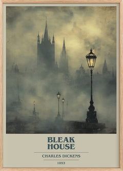 Bleak House Book Cover Poster by Charles Dickens