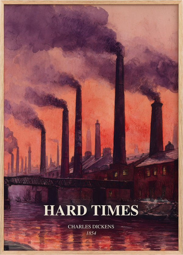 Hard Times Book Watercolour Illustration by Charles Dickens