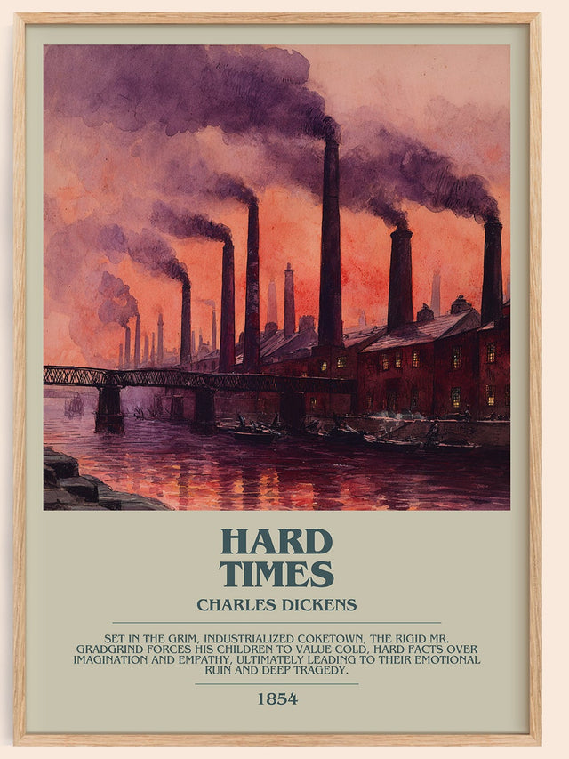 Hard Times Bookish Wall Art by Charles Dickens