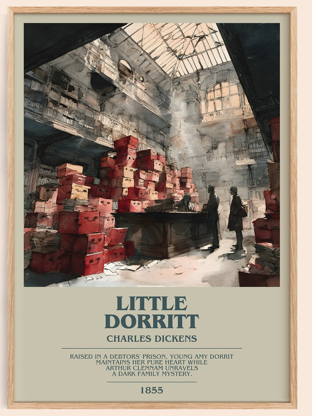 Little Dorritt Bookish Wall Art by Charles Dickens