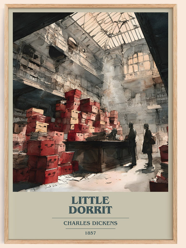 Little Dorrit Book Cover Poster by Charles Dickens