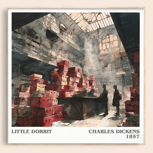 Little Dorritt Literary Art Print by Charles Dickens