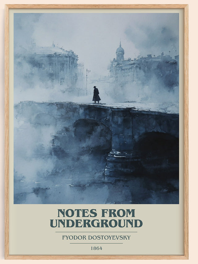 Notes From Underground Book Cover Poster by Fyodor Dostoyevsky
