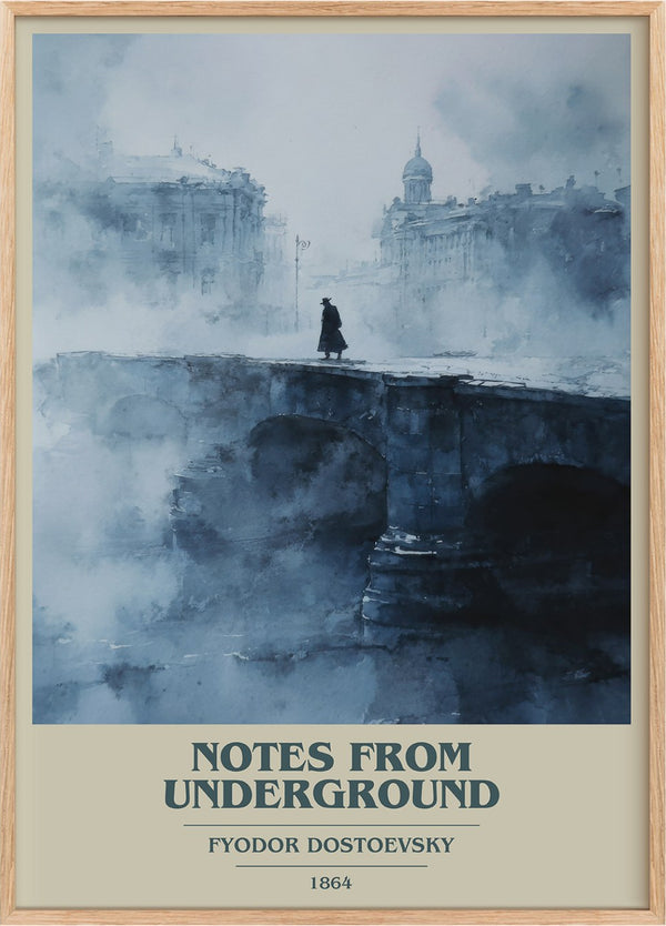 Notes From Underground Book Cover Poster by Fyodor Dostoyevsky