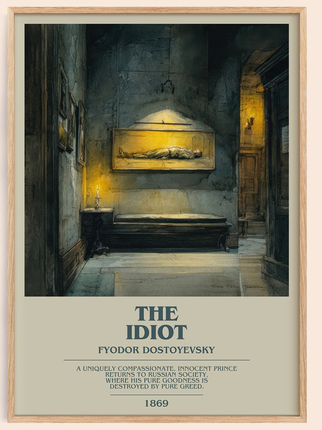 The Idiot Bookish Wall Art by Fyodor Dostoyevsky