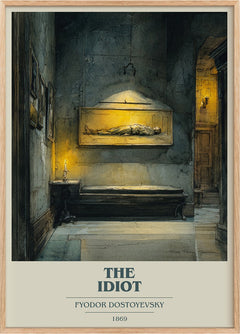 The Idiot Book Cover Poster by Fyodor Dostoyevsky