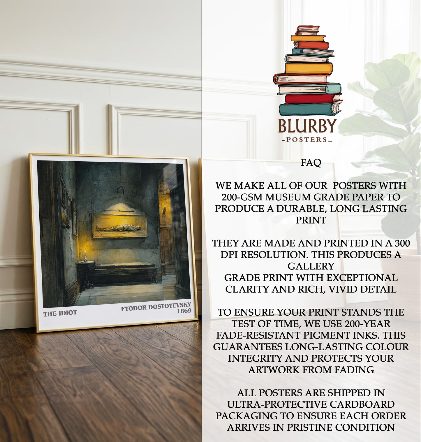 The Idiot Literary Art Print by Fyodor Dostoyevsky