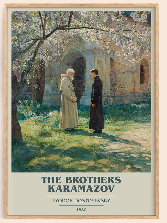 The Brothers Karamazov Book Cover Poster by Fyodor Dostoyevsky
