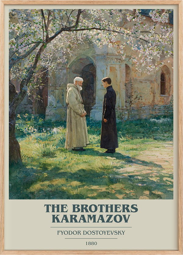 The Brothers Karamazov Book Cover Poster by Fyodor Dostoyevsky
