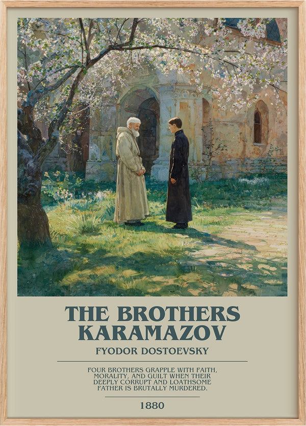 The Brothers Karamazov Bookish Wall Art by Fyodor Dostoyevsky