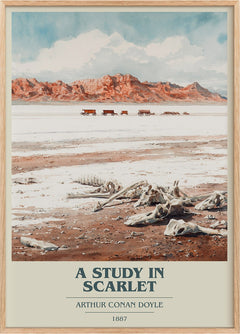 A Study in Scarlet Book Cover Poster by Sir Arthur Conan Doyle