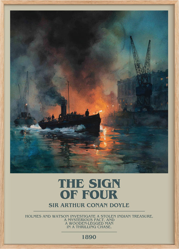The Sign Of Four Bookish Wall Art by Sir Arthur Conan Doyle