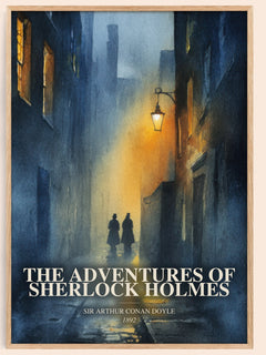 Adventures Of Sherlock Holmes Book Watercolour Illustration – S. Doyle