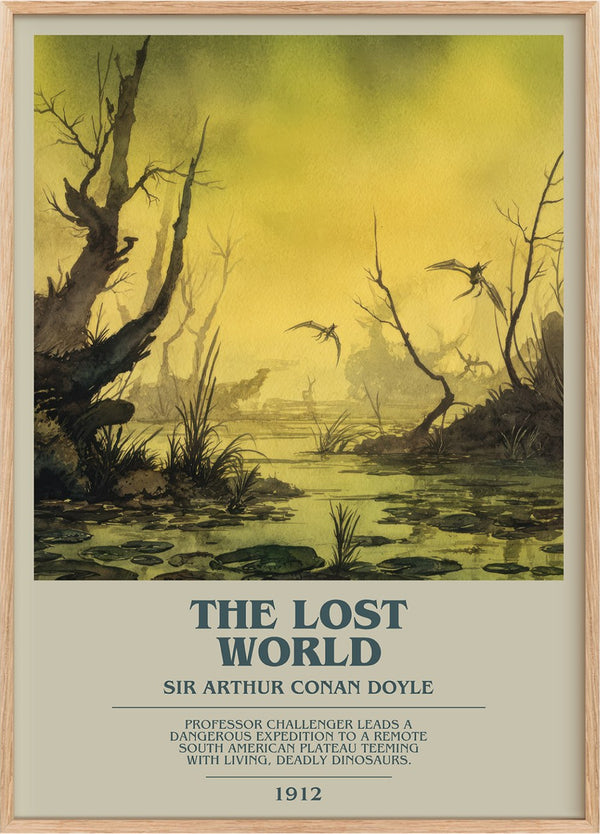 The Lost World Bookish Wall Art by Sir Arthur Conan Doyle