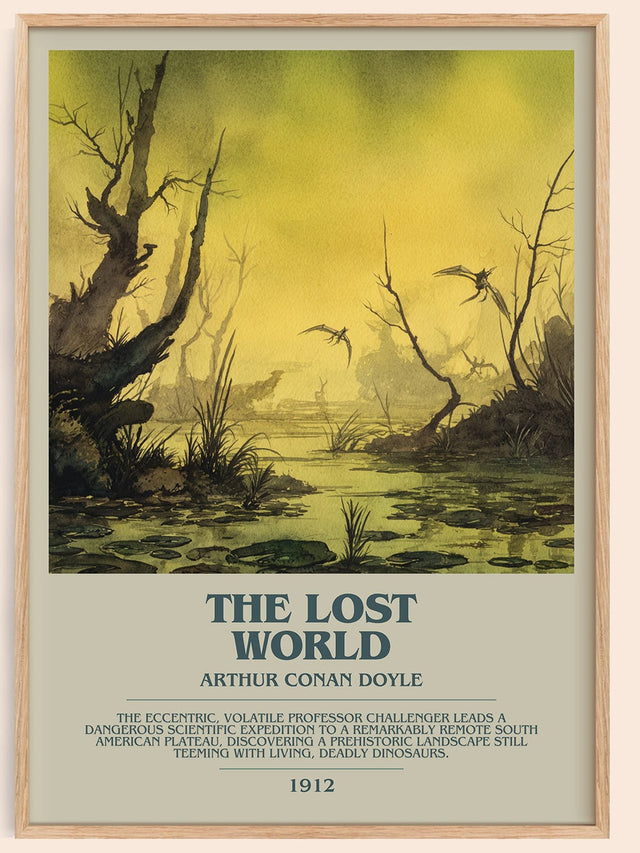 The Lost World Bookish Wall Art by Sir Arthur Conan Doyle