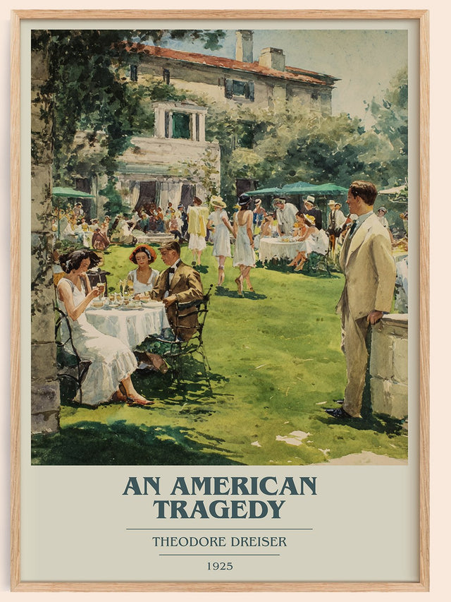 An American Tragedy Book Cover Poster by Theodore Dreiser
