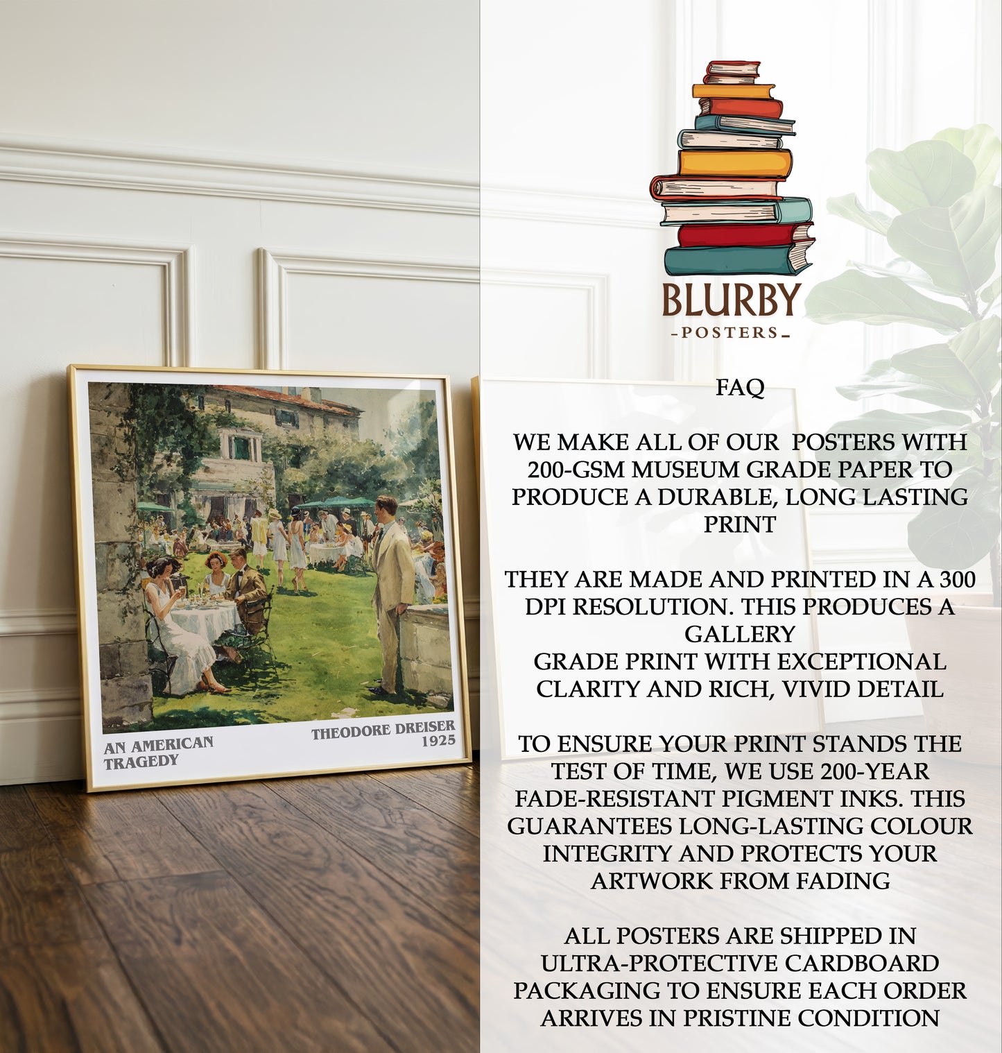 An American Tragedy Literary Art Print by Theodore Dreiser