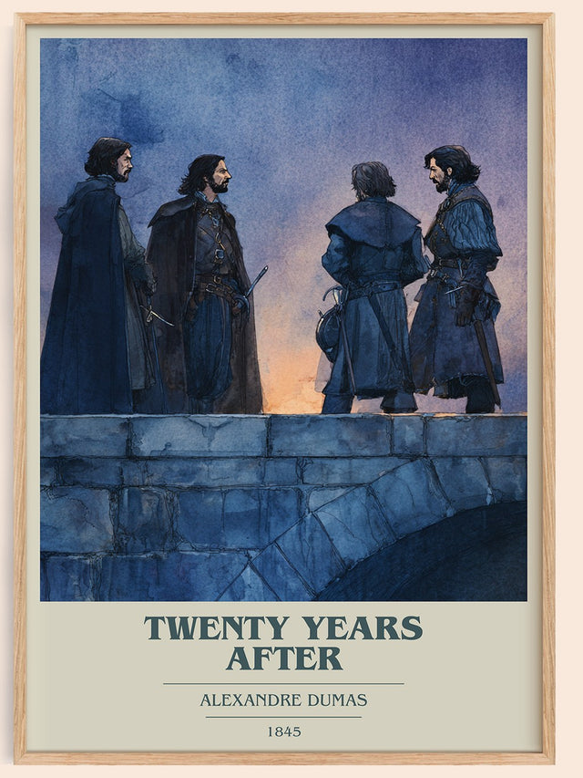 Twenty Years After Book Cover Poster by Alexandre Dumas