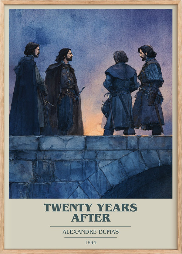 Twenty Years After Book Cover Poster by Alexandre Dumas