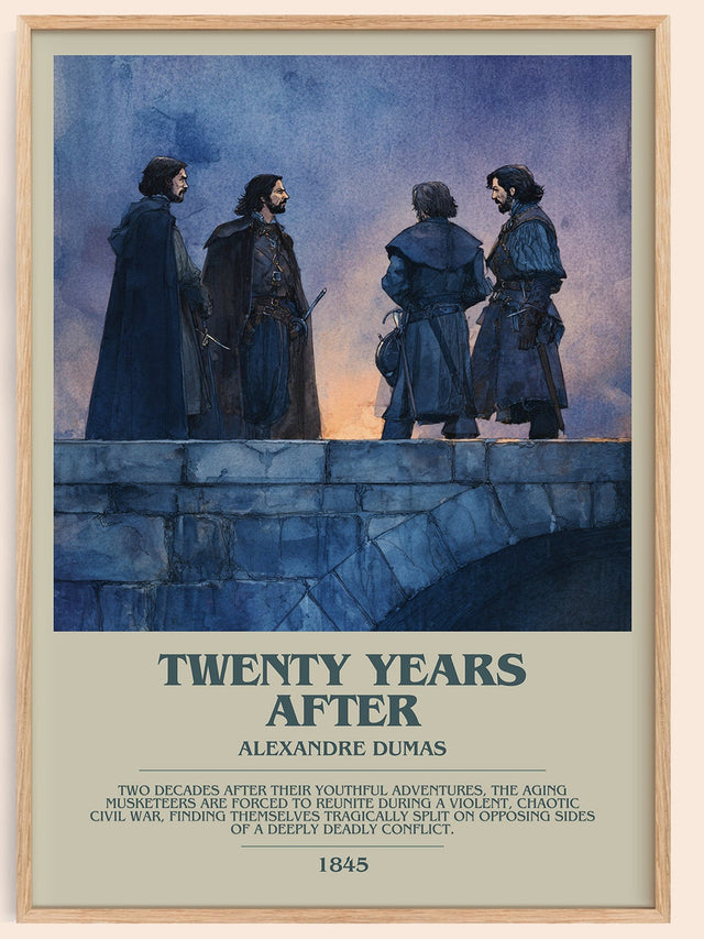 Twenty Years After Bookish Wall Art by Alexandre Dumas