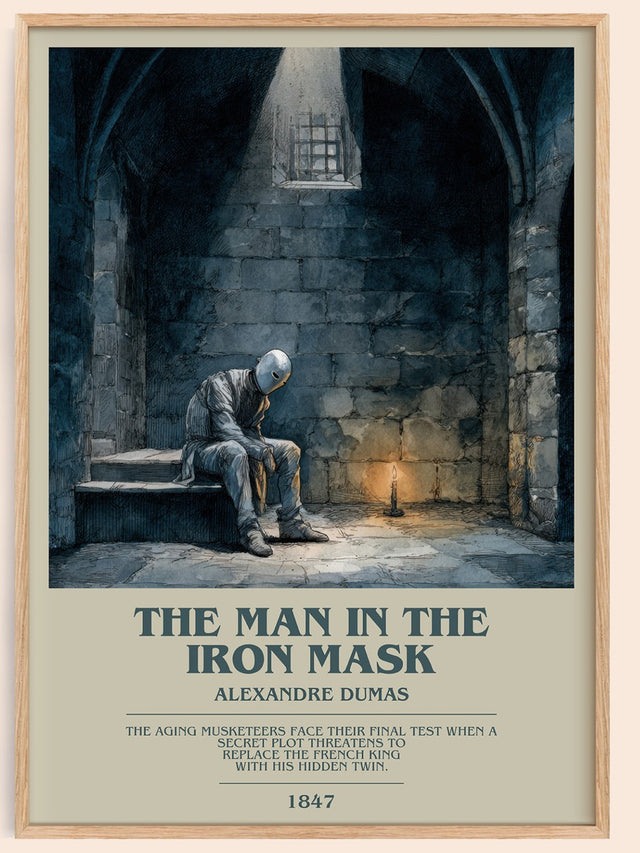 The Man in the Iron Mask Bookish Wall Art by Alexandre Dumas
