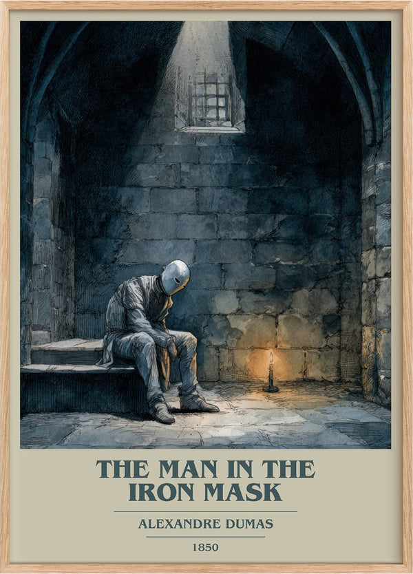 The Man in the Iron Mask Book Cover Poster by Alexandre Dumas