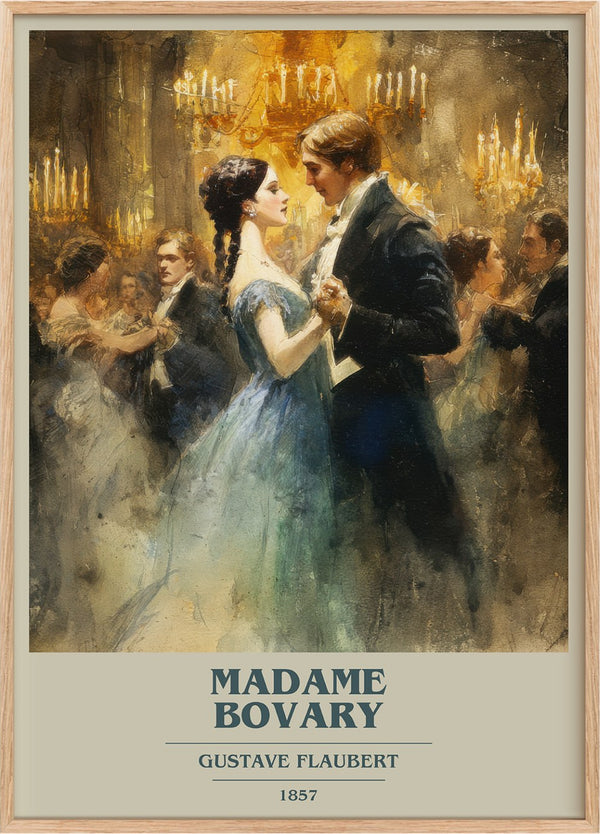 Madame Bovary Book Cover Poster by Gustave Flaubert