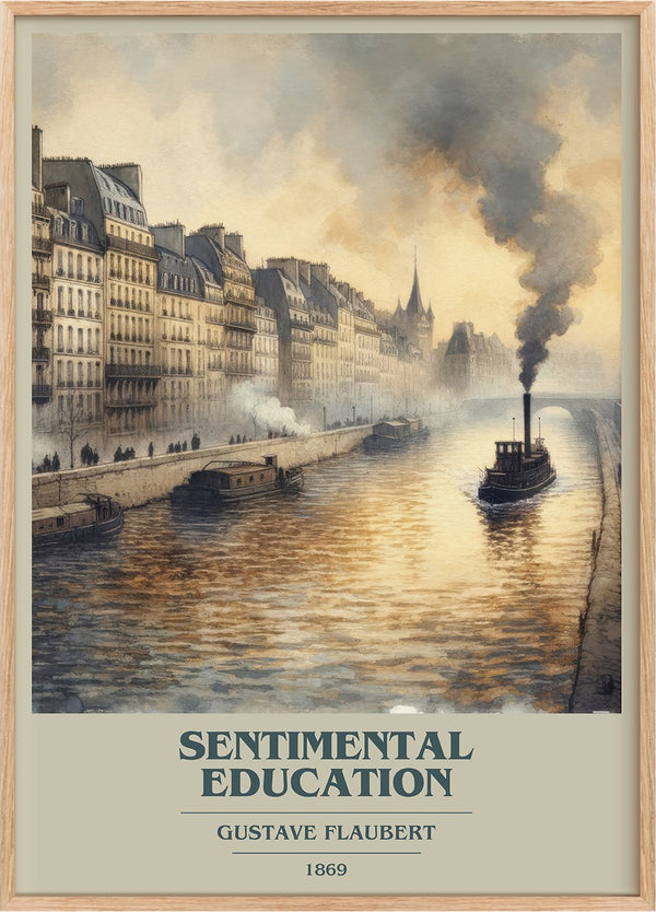 Sentimental Education Book Cover Poster by Gustave Flaubert