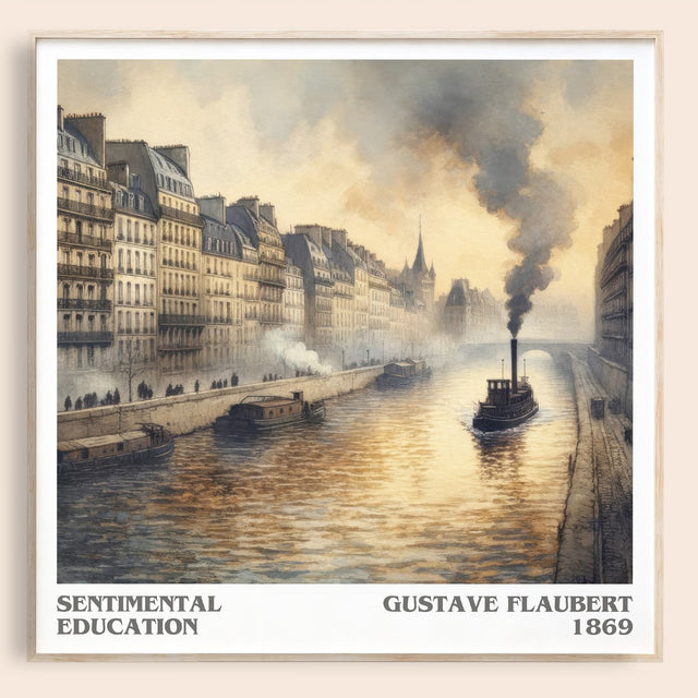 Sentimental Education Literary Art Print by Gustave Flaubert