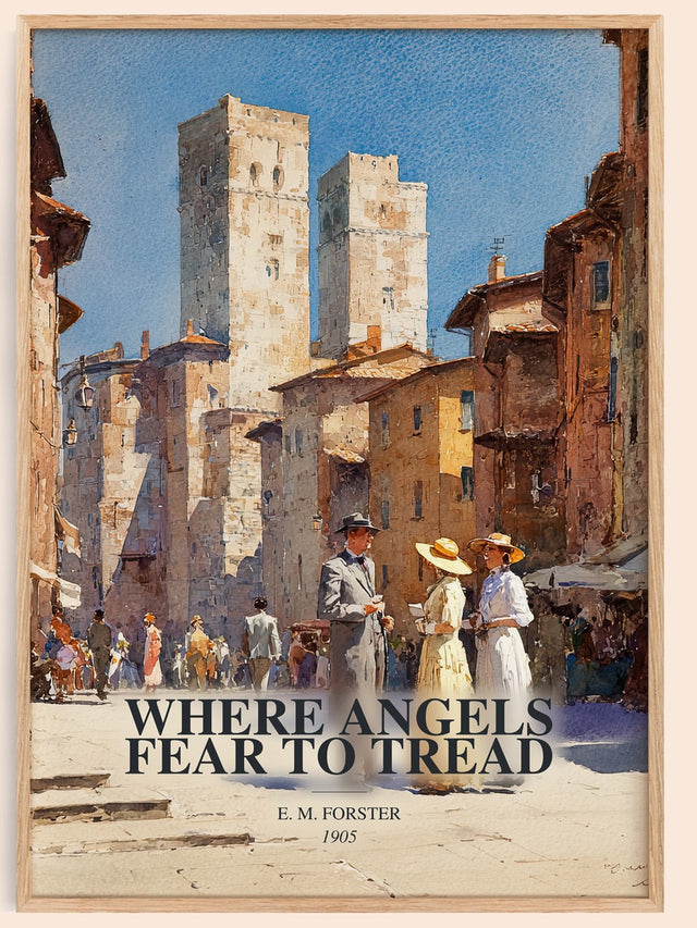 Where Angels Fear To Tread Book Watercolour Illustration by E. Forster