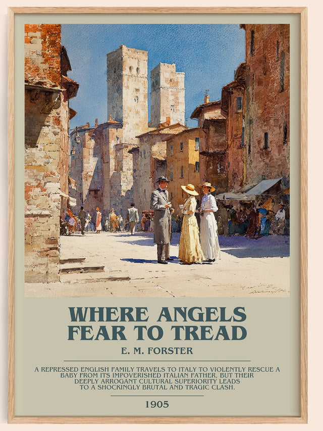 Where Angels Fear to Tread Bookish Wall Art by E. M. Forster