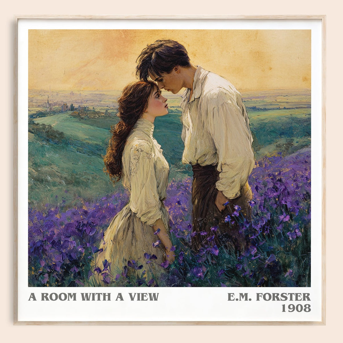 A Room With A View literary book poster by E.M. Forster – framed literary art print