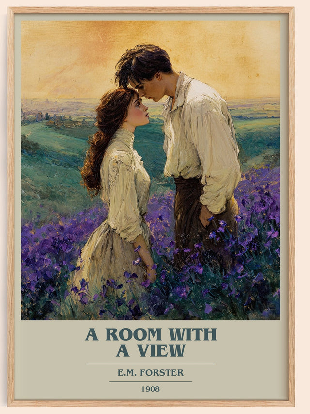 A Room With A View Book Cover Poster by E.M. Forster