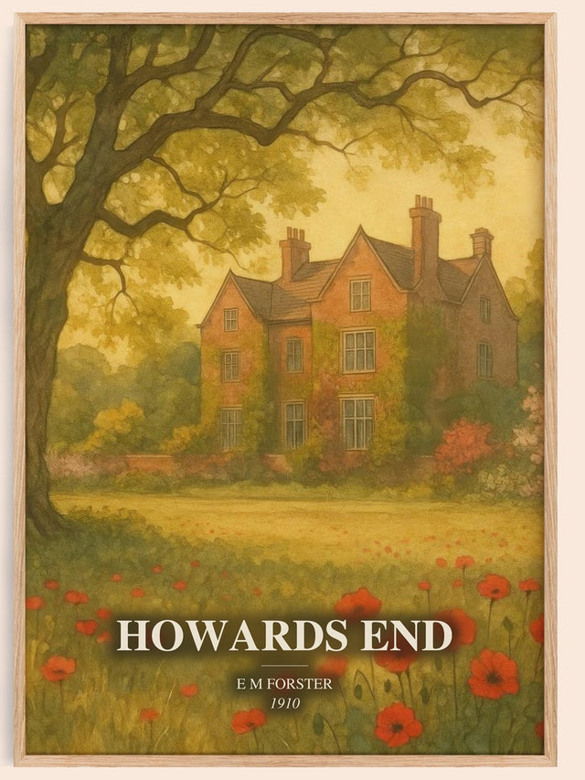 Howards End Book Watercolour Illustration by E M Forster