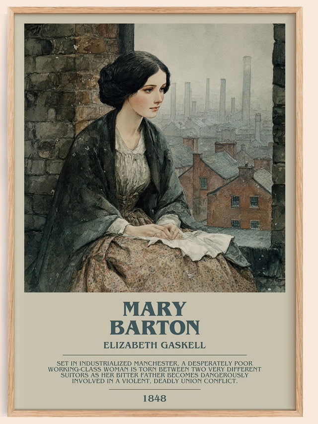 Mary Barton Bookish Wall Art by Elizabeth Gaskell