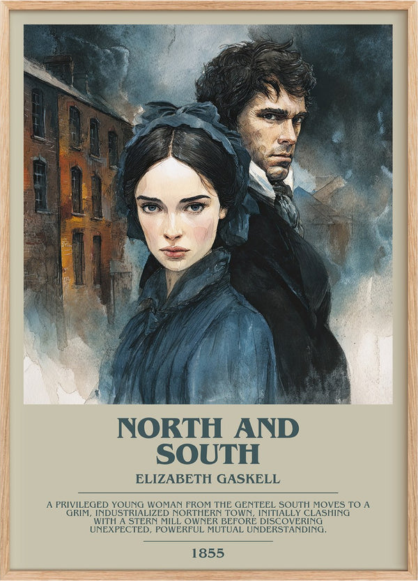 North And South Bookish Wall Art by Elizabeth Gaskell