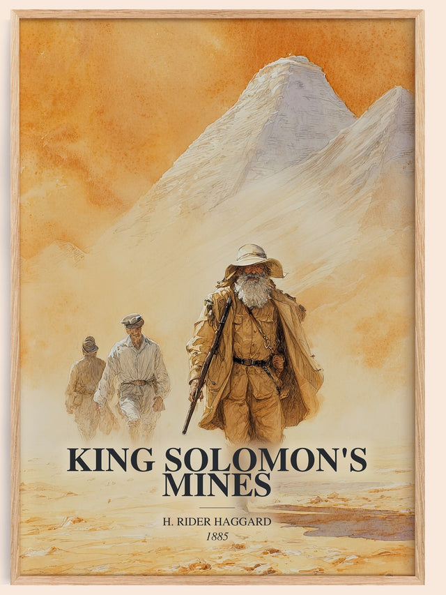 King Solomon'S Mines Book Watercolour Illustration by H. Rider Haggard