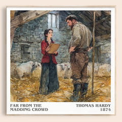 Far from the Madding Crowd Literary Art Print by Thomas Hardy