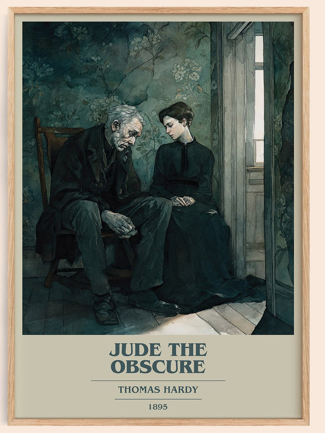 Jude the Obscure Book Cover Poster by Thomas Hardy