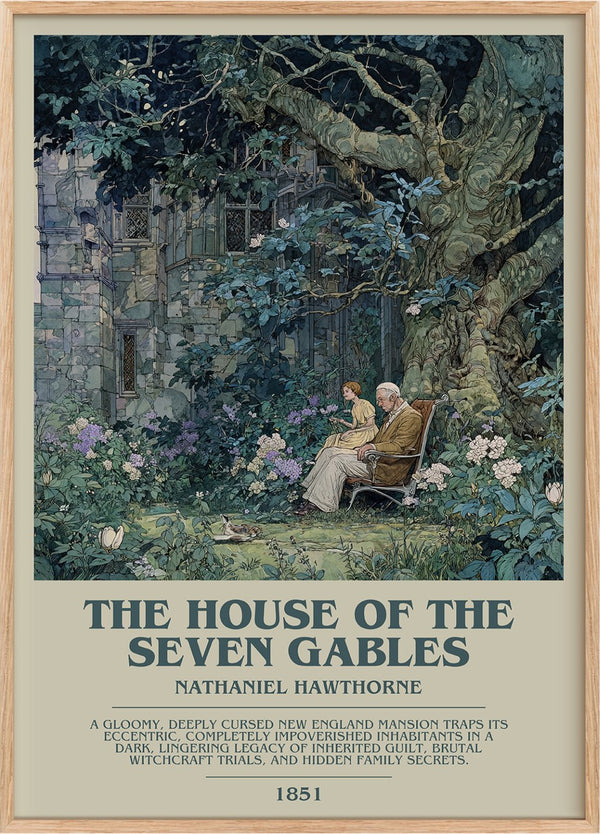 The House of the Seven Gables Bookish Wall Art by Nathaniel Hawthorne