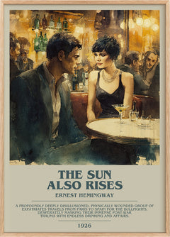 The Sun Also Rises Bookish Wall Art by Ernest Hemingway