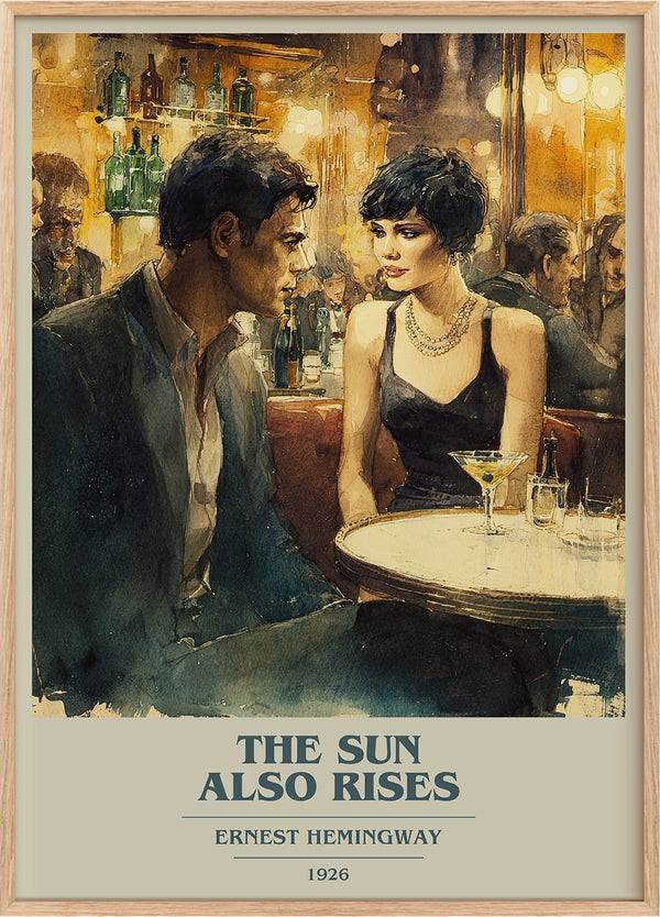 The Sun Also Rises Book Cover Poster by Ernest Hemingway
