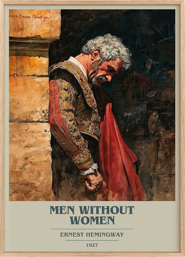 Men Without Women Book Cover Poster by Ernest Hemingway