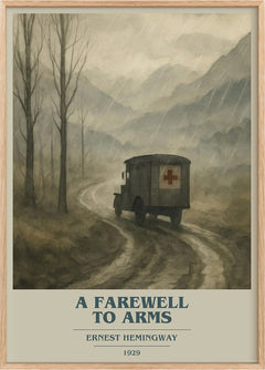 A farewell to arms Book Cover Poster by Ernest Hemingway